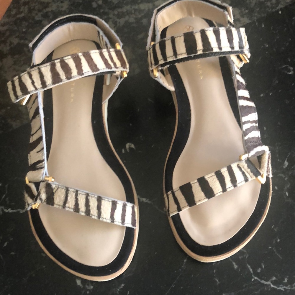 TRINA TURK Pony hair sandals new size 6.5